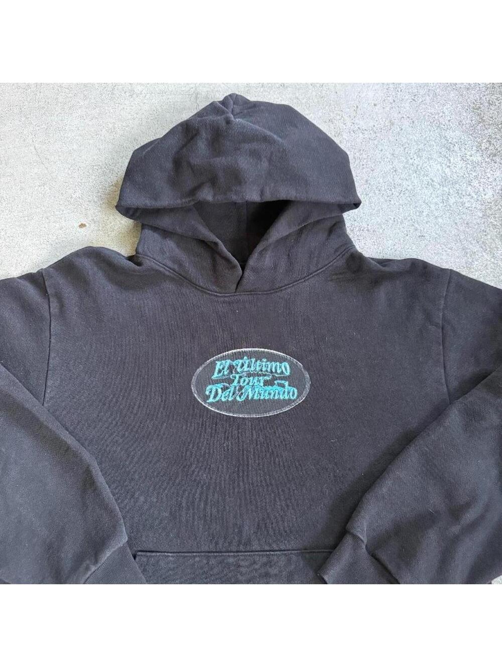 Bad Bunny El Ultimo Tour Del Mundo Black 2022 Merch Hoodie Sweatshirt - Picture 3 of 6